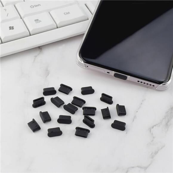 50 Pack Type C Anti Dust Plugs USB C Dust Cover Silicone USB C Dust Plug Type-C - Picture 7 of 8